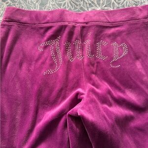 Juicy Couture Magenta Velour Garment